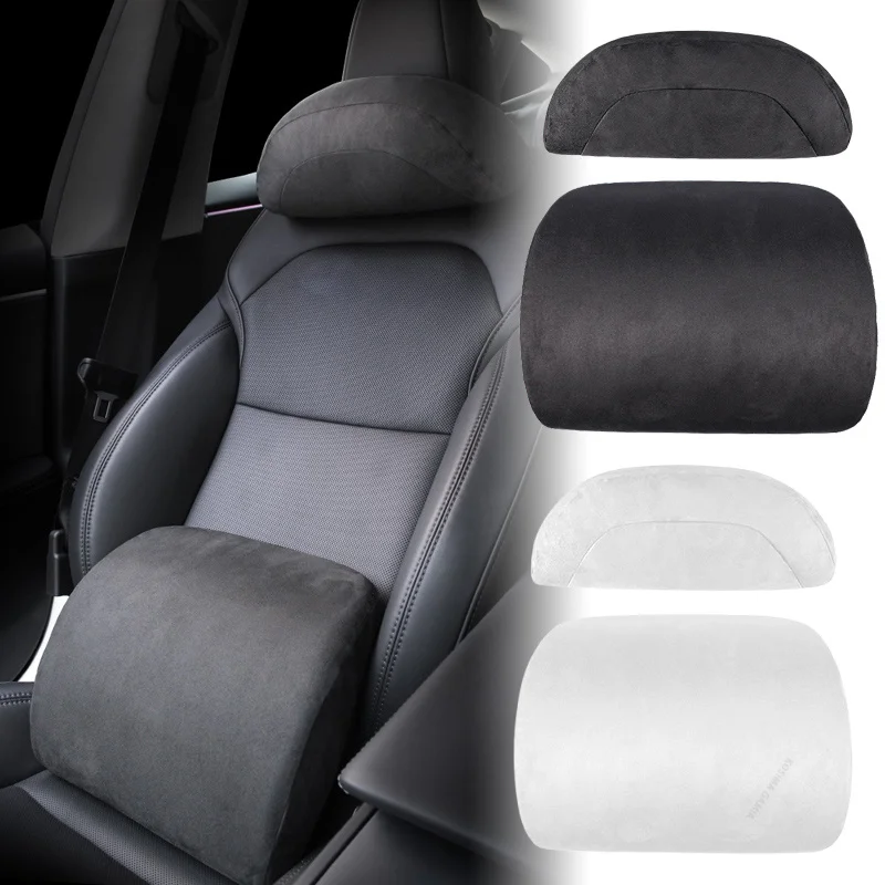Für Tesla Model Y/3 Auto-Nacke – Memory Foam Car Neck Pillow Lumbar Support Bewertung und Preis